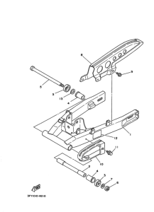 TDR50 Задний рычаг и подвеска