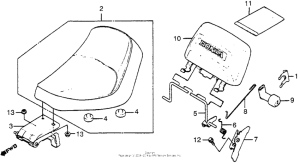 TG50 Seat + seat bag