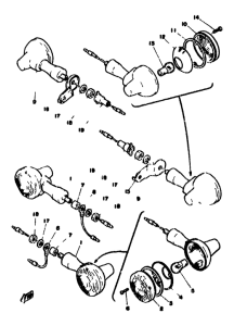 XT500 Поворотники