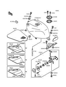 ZX250 Топливный бак