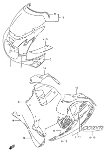 GSX-R1100 Cowling body