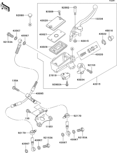 ZX1200 Главный тормозной цилиндр