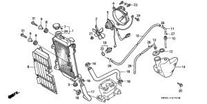 NX250 Радиатор
