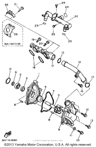 FZR1000AC Водяной насос