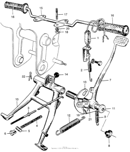 CA110 Подножка