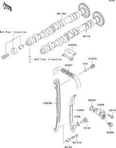 ZR750 Распред вал