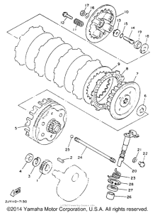 TW200EC Сцепление
