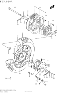 LS650 Переднее колесо