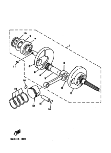 XC125TR Коленчатый вал и Поршень