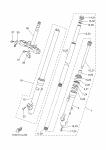  Вилка передней оси