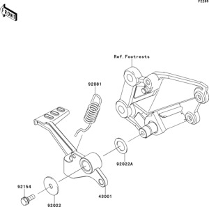 EX300 Педаль тормоза