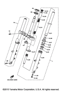 FZ6RGCB Передняя вилка