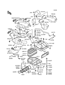 ZX1100 Воздушный фильтр