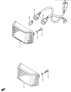 CS125 Front position lamp