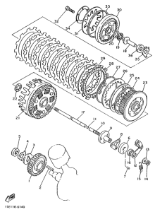 XV1000SE Сцепление