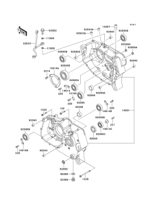 KL250 Картер двигателя