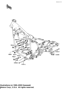 KZ650 Рама ,крепежные детали
