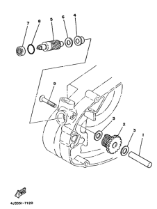 DT125MX Тахометр