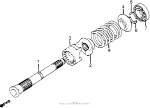 CX500 Вал ведущий
