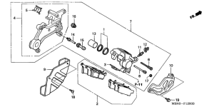 XR650R Задний суппорт