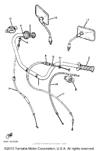 XS650SJ Handlebar-cable