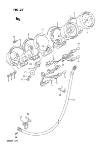 VX800 Спидометр-тахометр
