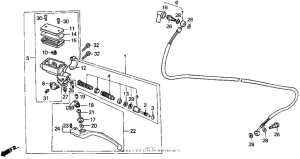 VFR750F Цилиндр сцепления