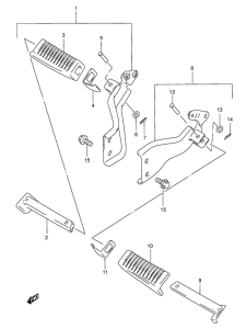 AN125 Подножки