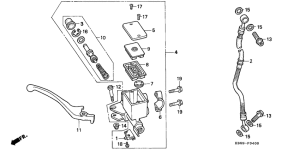 CB250 Передний главный тормозной цилиндр