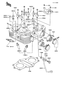 KZ1000 Головка цилиндров
