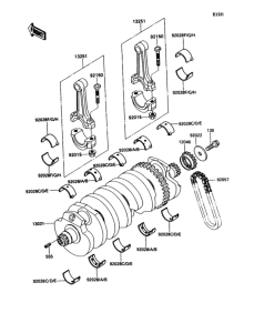 ZX1100 Коленвал