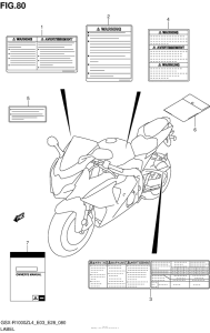 GSX-R1000Z Label (Gsx-R1000Zl4 E28)