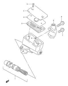 GSF1200S Передний тормозной цилиндр