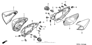 NSS250 (ABS) Задний фонарь