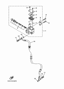 XC125E Главный тормозной цилиндр