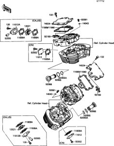 VN1500 Крышка головки цилиндров