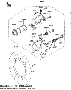 KZ1000 Передний суппорт