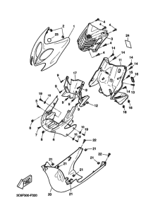 YQ50 Ветровое стекло