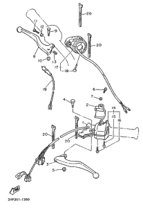 XT600K Handle switch. lever