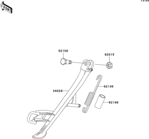 ZR1000 Подножка