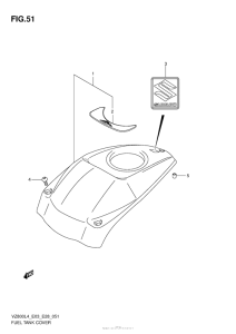 VZ800 Fuel Tank Cover