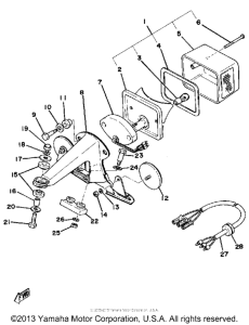 XT500D Задний фонарь