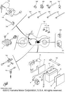 XVS650A Электрика