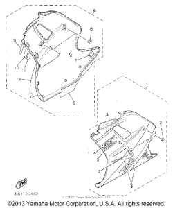 FZR1000DC Обтекатели