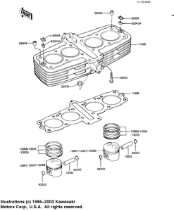 KZ1100 Cylinder / pistons