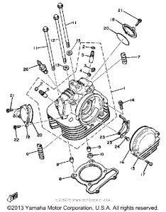 TT250G Головка цилиндров