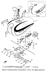 TX500 Топливный бак