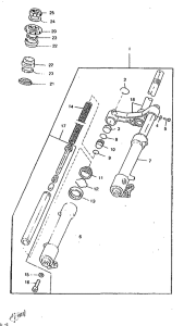 CW50RSP Передняя вилка