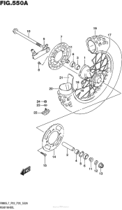 RM85 Rear Wheel (Rm85L7 P03)