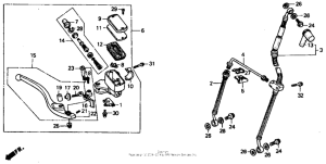  Передний главный тормозной цилиндр